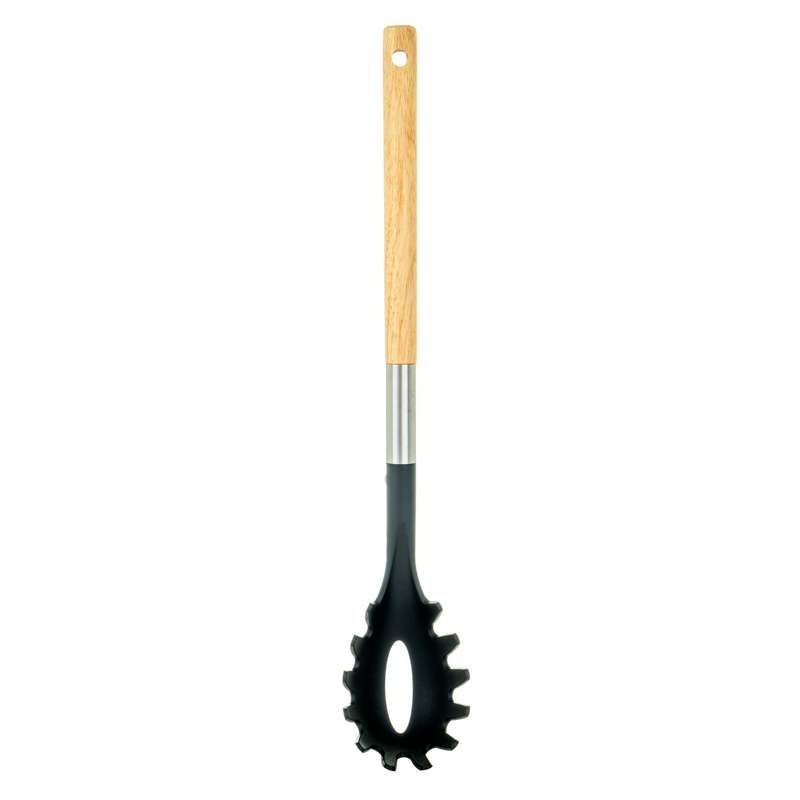 Forchettone Per Spaghetti In Silicone Nero – Utensile Da Cucina Ergonomico, Antiaderente, Lavabile E Resistente Per Casa E Ristoranti