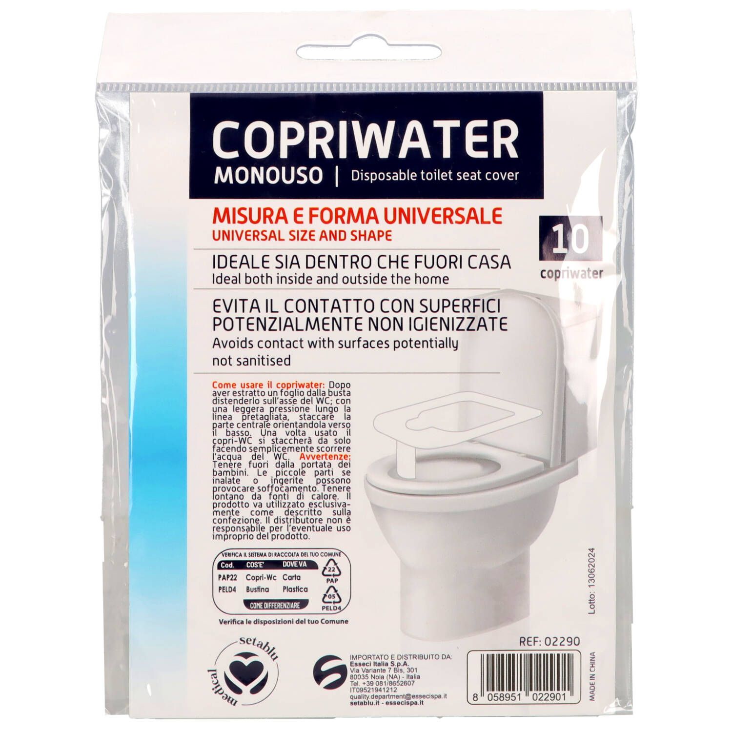 50 Coprisedili WC Monouso &ndash; Plastica Impermeabile, Antiscivolo, Individuali, Trasparenti, Usa E Getta