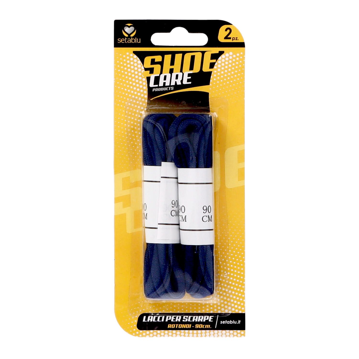 Setablu Lacci Per Scarpe Rotondi Blu 90cm 2pz Franzy's
