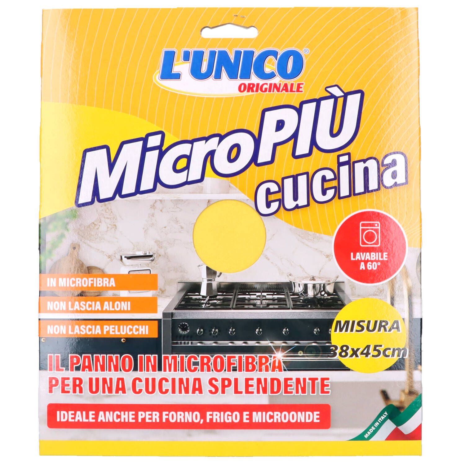 Panno in microfibra 100% in tessuto non tessuto blu misure 40X42
