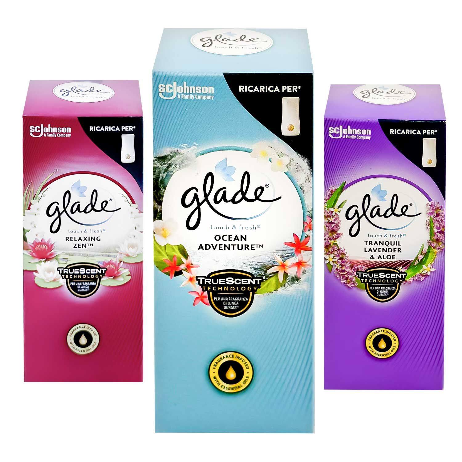 Glade By Brezza Ricarica Per Diffusore Sense & Spray Vaniglia 18 Ml (Set Da 2) | Profumo D'Ambiente Con Sensore Di Movimento - Freschezza E Tecnologia Per La Casa