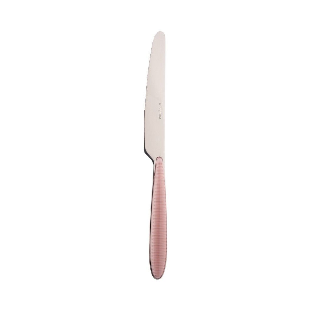 Tognana Glossy Set Posate 24 Pezzi - Acciaio Inossidabile, Colore Bianco, Design Moderno, 26.5x21.5x6 Cm