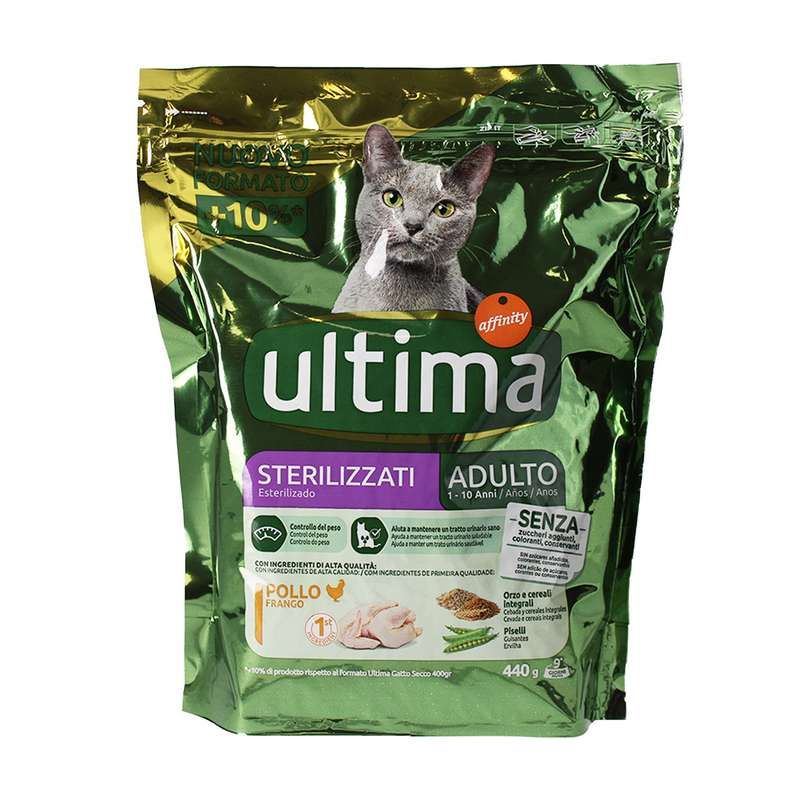 Crocchette Per Gatti Sterilizzati Senior Pollo AFFINITY - ULTIMA 440 G - Foto 10