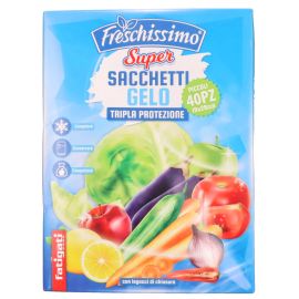 Sacchetti Per Freezer Caroline - 40 Pezzi - 17,8 X 22,9 Cm - Con Chiusura - 2