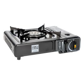 Fornello A Gas Ravanson K-01BR Con 1 Zona Fuoco - Colore Marrone, Compatto E Portatile