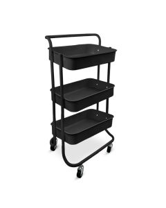GICOS CARRELLO METALLO 45X31X80CM NERO