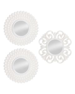 GICOS SET 3 SPECCHI DECORATI TONDI 25CM