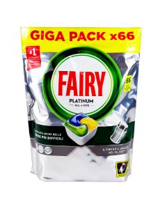 PASTIGLIE LAVASTOVIGLIE FAIRY PLATINUM ALL IN ONE LEMON 66PZ