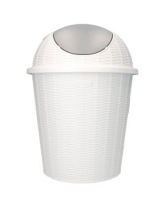 Cubo De Basura Stefanplast Eureka 20L - Con Tapa Y Asa, Azul, Ideal Para Cocina O Baño