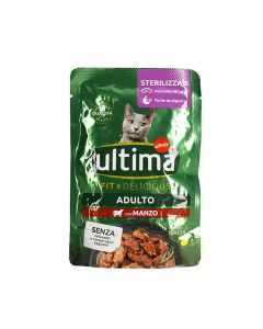 Miglior Gatto Umido Straccetti Con Manzo E Carote | 24 Buste Da 100g | Alimento Completo Per Gatti Adulti