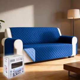 Copridivano Elastico Con Fantasia – 1-2-3-4 Posti, Antiscivolo E Protettivo, Alta Elasticità, Taglia 4 Posti (235-300 Cm)