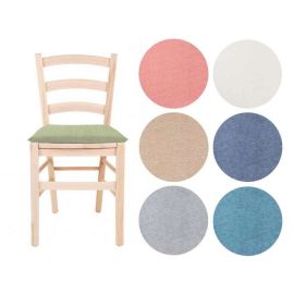 Generico FORTE - Cuscini Sedie Cucina Set Da 6 Tinta Unita Con - 4