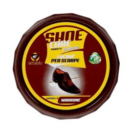 Crema Lucidante SHOW Per Scarpe In Pelle – Colore Bordeaux, Applicatore Spugna Integrato, Nutrimento E Brillantante 50 Ml