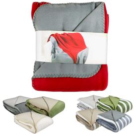 Coperta Letto Pile Plaid Pile Divano con retro agnellato tinta unita