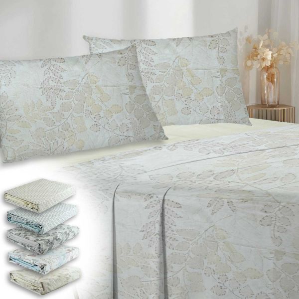 Completo Letto Matrimoniale Bassetti – 100% Cotone Bianco, 240x280 Cm, Morbido E Traspirante, Con 2 Federe