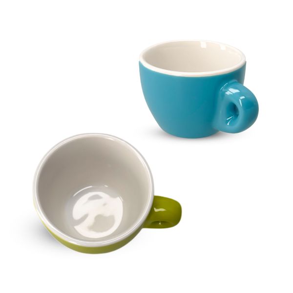 Genware Set Di 6 Tazzine Da Caffè In Porcellana Bianca A Forma Di Ciotola - 90 Ml - Resistenti Agli Urti E Lavabili In Lavastoviglie - Ideali Per Bar E Ristoranti - 4