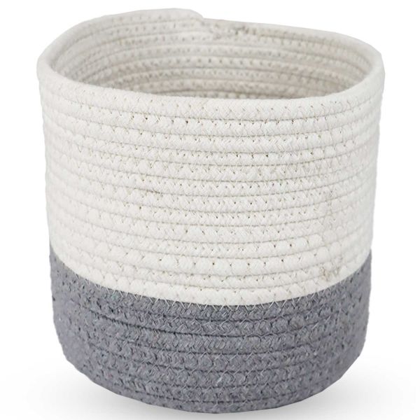 Cesto Corda Cotone Neonati Renchey Cesto Portaoggetti In Corda Di Cotone - Scatola Cestino Portaoggetti In Corda
