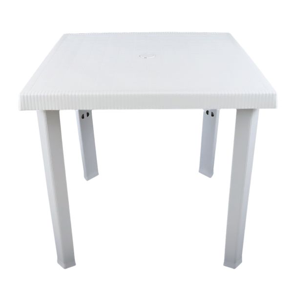 Tavolo Resina Figaro Bianco 80x80x72cm - Moderno Per Interni - Foto 6