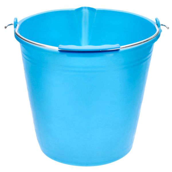 Stefanplast Secchio Elegance multiuso con impugnatura soft, cap. 10l, colore blu navy, 100% Made