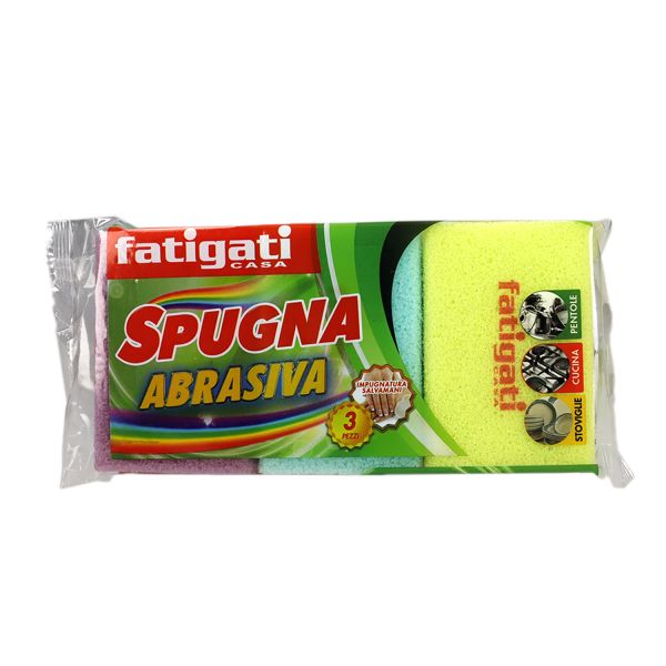 SPUGNA ABRASIVA conf. da 10pz Spugna Abrasiva - GIMA PACKAGING
