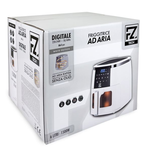 Breville Halo Friggitrice Senza Olio Vapore - Friggitrice Digitale Senza Olio Da 7 Litri Con Tecnologia Steamfry 1700 W Nero Vdf133x Presa Ue 90833611