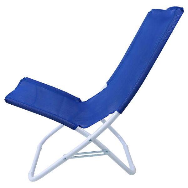 Sedia Sdraio Pieghevole Spiaggina Reclinabile Palau Blu Pieghevole