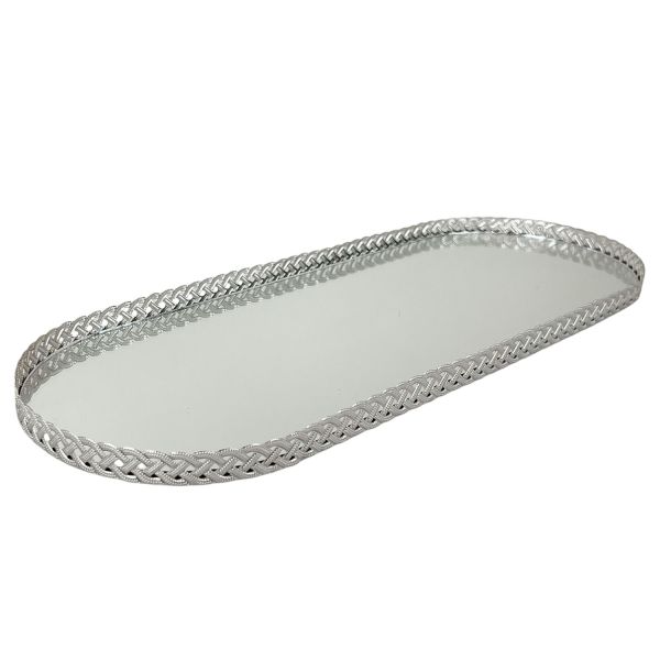 Grande Vassoio con coperchio Portavivande in argento silver plated