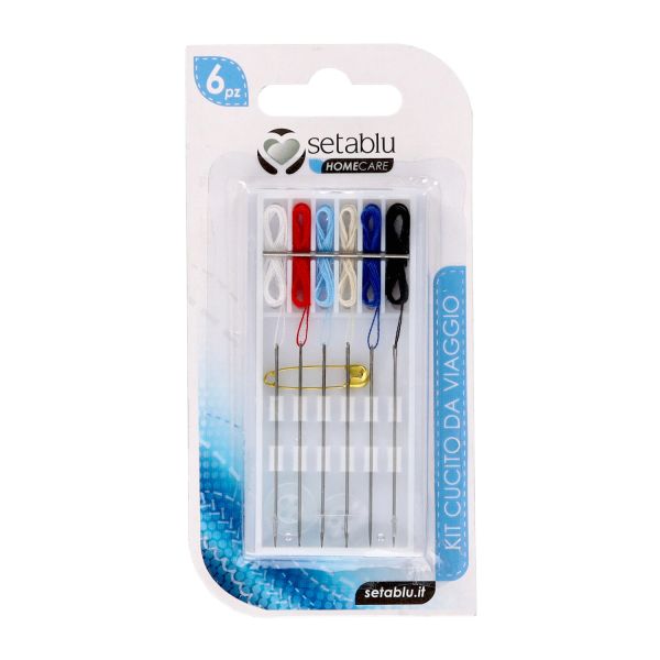 JEYORZY Kit Cucito Da Viaggio 2 Pezzi – Mini Portatile Con Forbici, Aghi, Spilli E Fili Colorati, Per Riparazioni Rapide