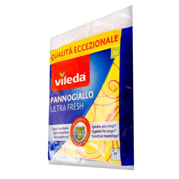 Tee-uu CLEAN Panno Igienico In Microfibra Con Moschettone – Giallo, 30x30 Cm