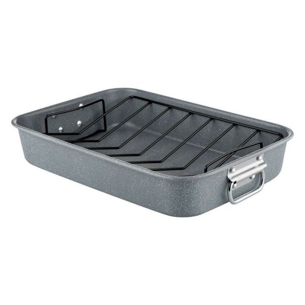 Teglie Da Forno Per Lasagne KAMBERG Teglia Per Lasagne, Teglia Da Forno 36 X 27.5 X 7 Cm, Fusione Di Alluminio, Rivestimento In Pietra, Compatibile - 10