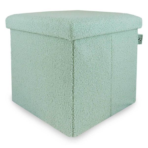 Fz Pouf Contenitore Teddy 38x38x38 Verde Franzy's