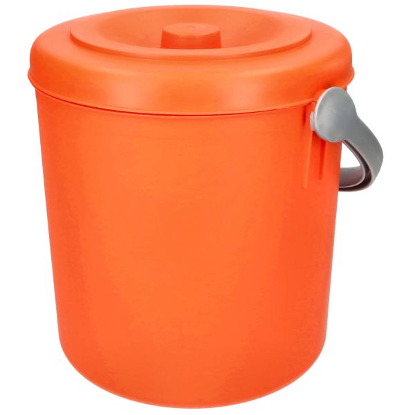 Stefanplast Pattumiera Eureka 10 Litri Con Coperchio – Arancione