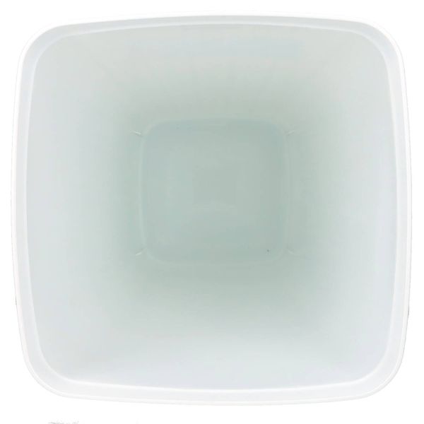 Festnight Portaombrelli Quadrato In Acciaio Verniciato Bianco, Con Vaschetta Racchi Goccia Estraibile, 15,5x15,5x48,5 Cm, Porta Bastoni E Ombrelli - 5