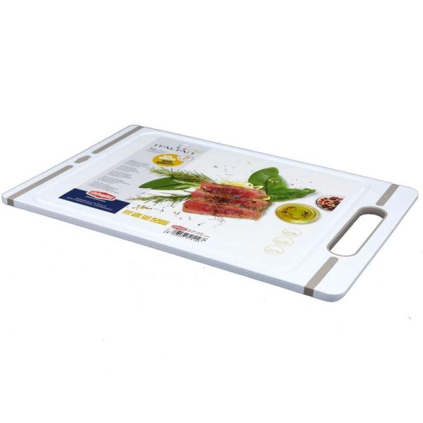 Tagliere Lamellare Di Faggio Double Face Pesante Con Fermi Girevoli Ristorazione Macelleria Carne Spessore Cm3.2