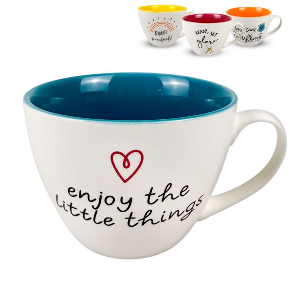 Tazze Caffè Tognana - Set 6 Pezzi In Ceramica, 80 Cc, Con Piattino, Multicolore - Foto 6