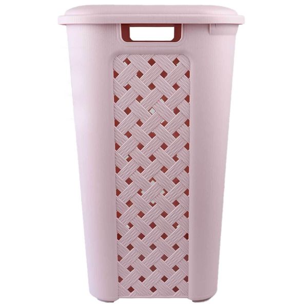 Fatigati Portabiancheria Plastica Rosa 45lt. (33295) - Beauty & Beauty