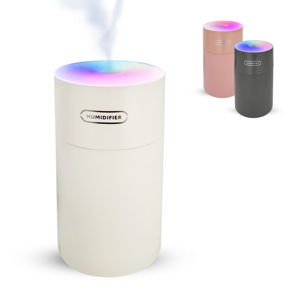Diffusore Aromi 300 Ml Con LED 7 Colori E Timer - Umidificatore Per Casa, Alimentazione USB, Bianco - Foto 2