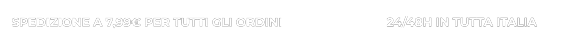 Spedizioni in tutta Italia